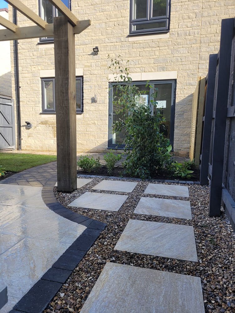 Garden Design Harrogate - Pergola, Seating Area, Raised Beds