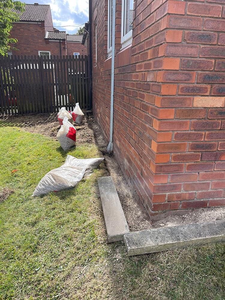 Drainage Ditch Soak Away - Hanover House Bramley