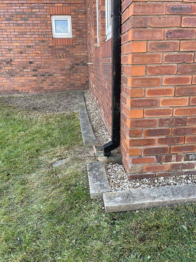 Drainage Sink Ditch on Housing Estate in Bramley, Yorkshire
